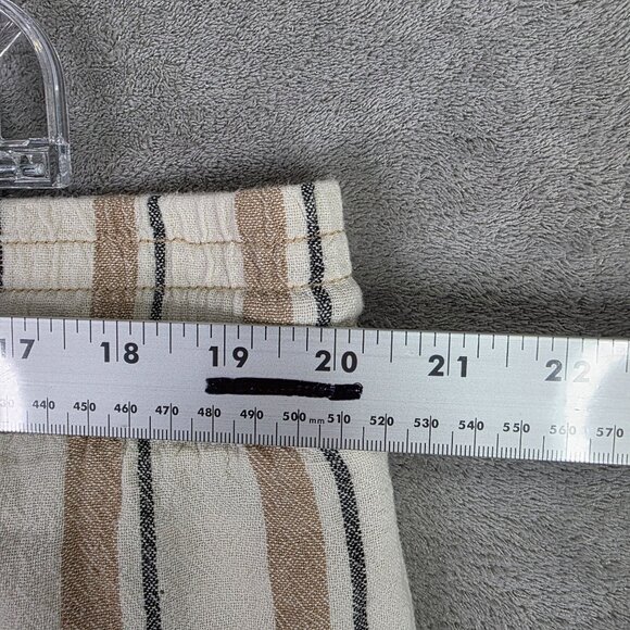 Womens Time & Tru Beige & Black Striped Lounge Pants Wide Leg Drawstring XXXL - Picture 8 of 11